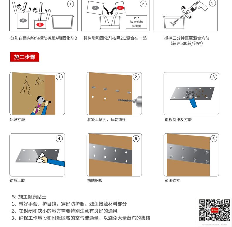 包钢城区粘钢加固施工过程